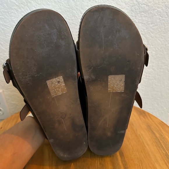 Dolce Vita Cici Black Stella Buckled Platform Slide Sandals Size 7.5 - Picture 9 of 10